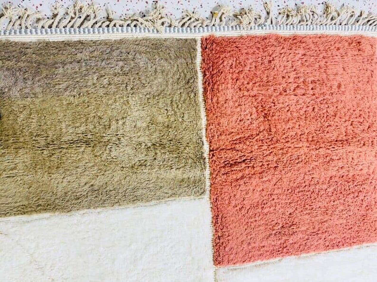 Ręcznie tkany dywan 100x200 cm, wełna, multikolor, Maroko - 205423