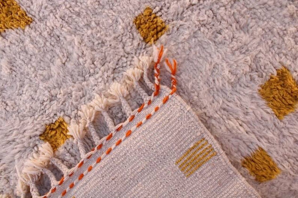 Ręcznie tkany dywan 100x200 cm, wełna, multikolor, Maroko - 205376