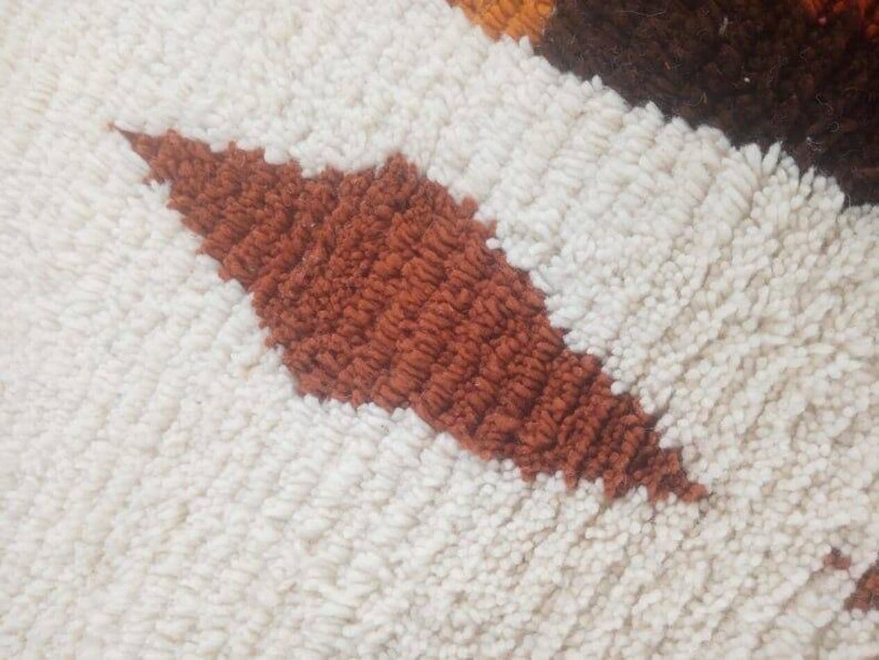 Ręcznie tkany dywan 140x260 cm, wełna, multikolor, Maroko - 205361