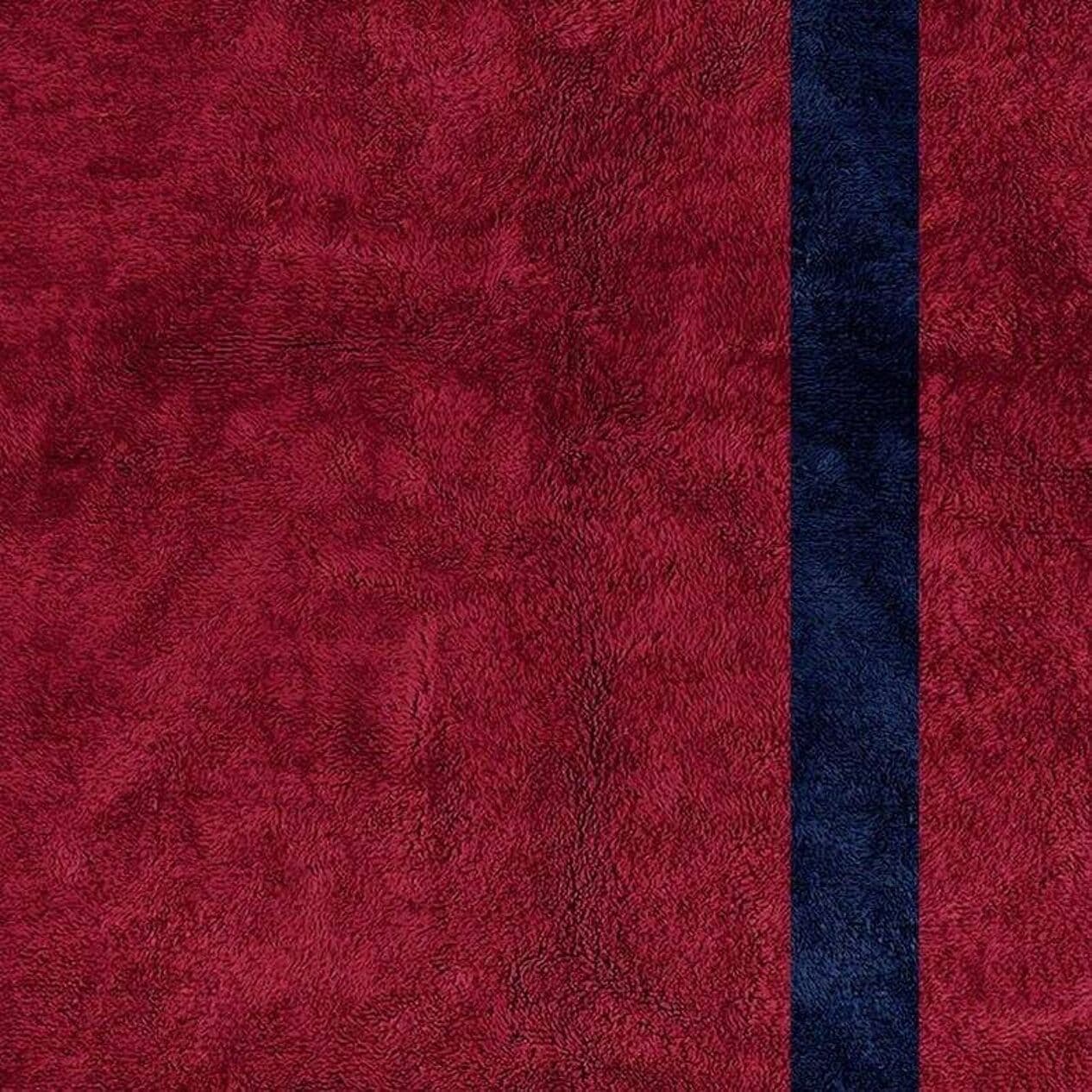 Ręcznie tkany dywan 150x250 cm, wełna, czerwony, granatowy, beżowy, zielony, Maroko - 205306