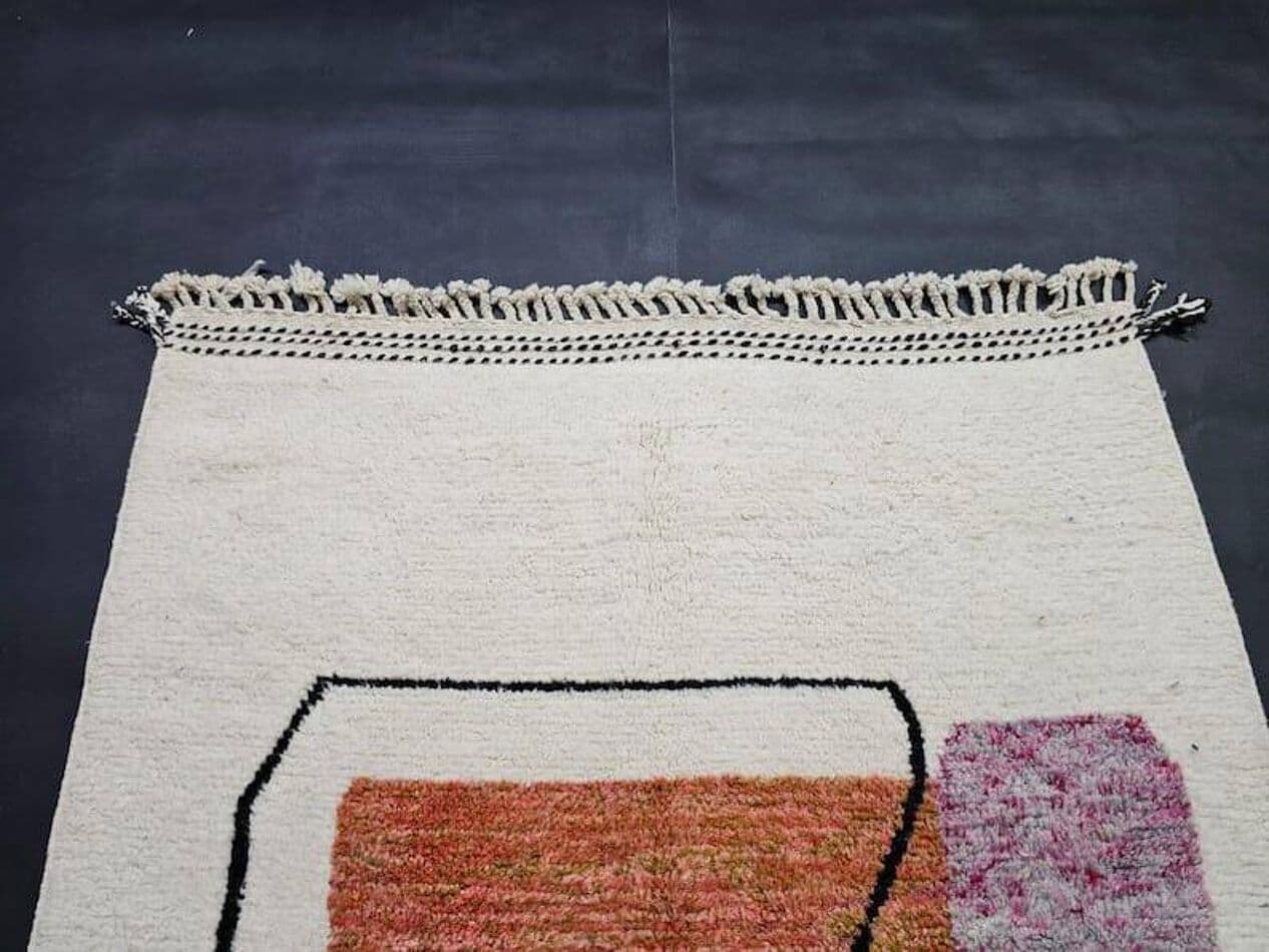 Ręcznie tkany dywan 150x250 cm, wełna, multikolor, Maroko - 205070