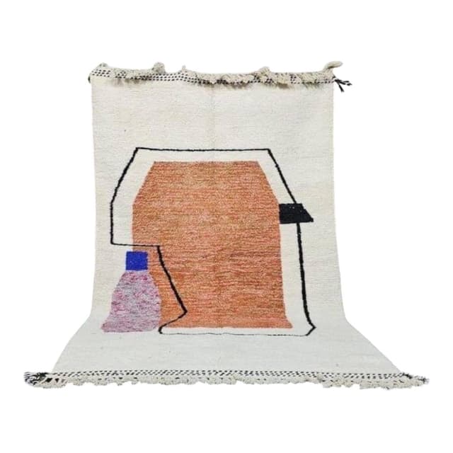 Ręcznie tkany dywan 150x250 cm, wełna, multikolor, Maroko - WYMIARY