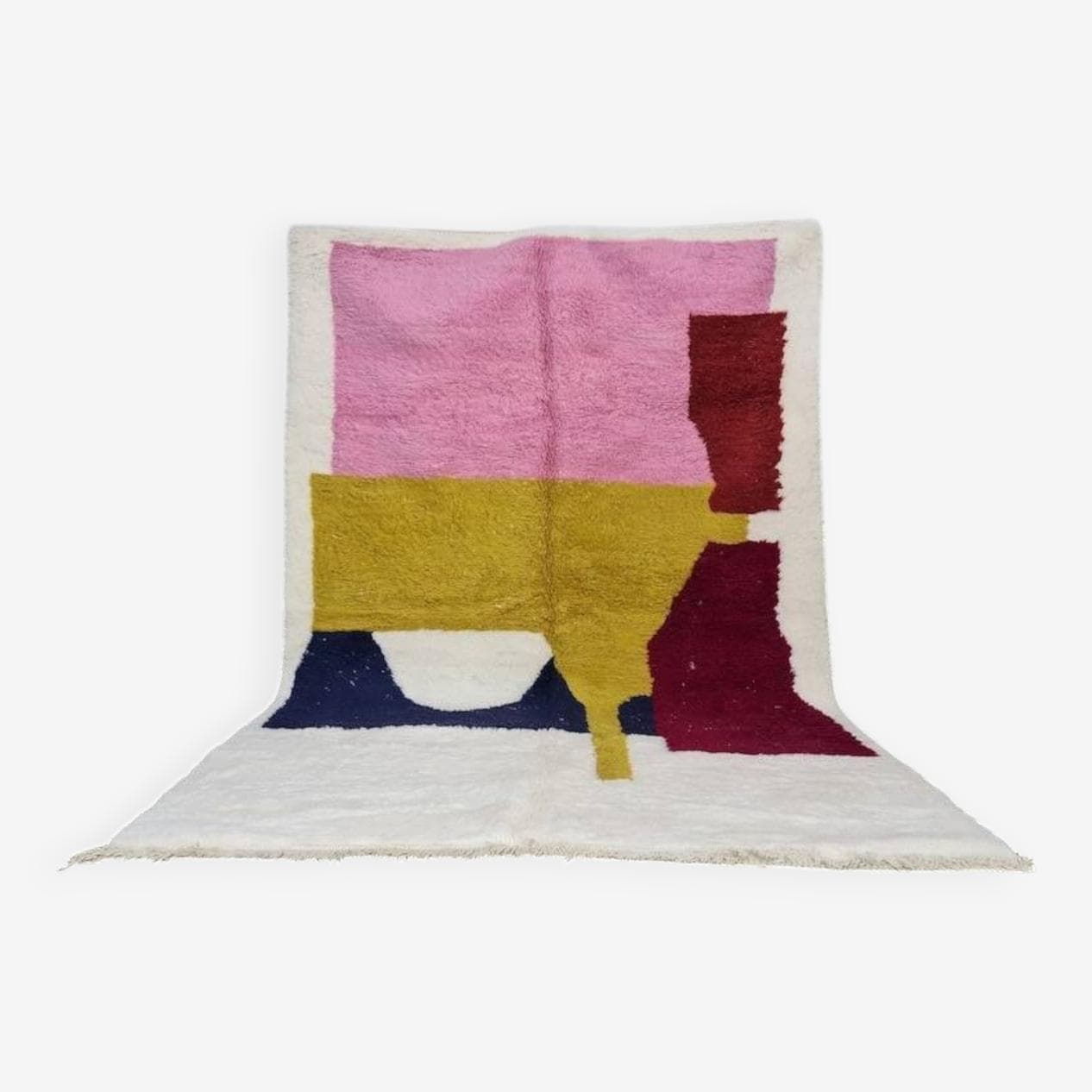 Ręcznie tkany dywan 150x250 cm, wełna, multikolor, Maroko - 205017