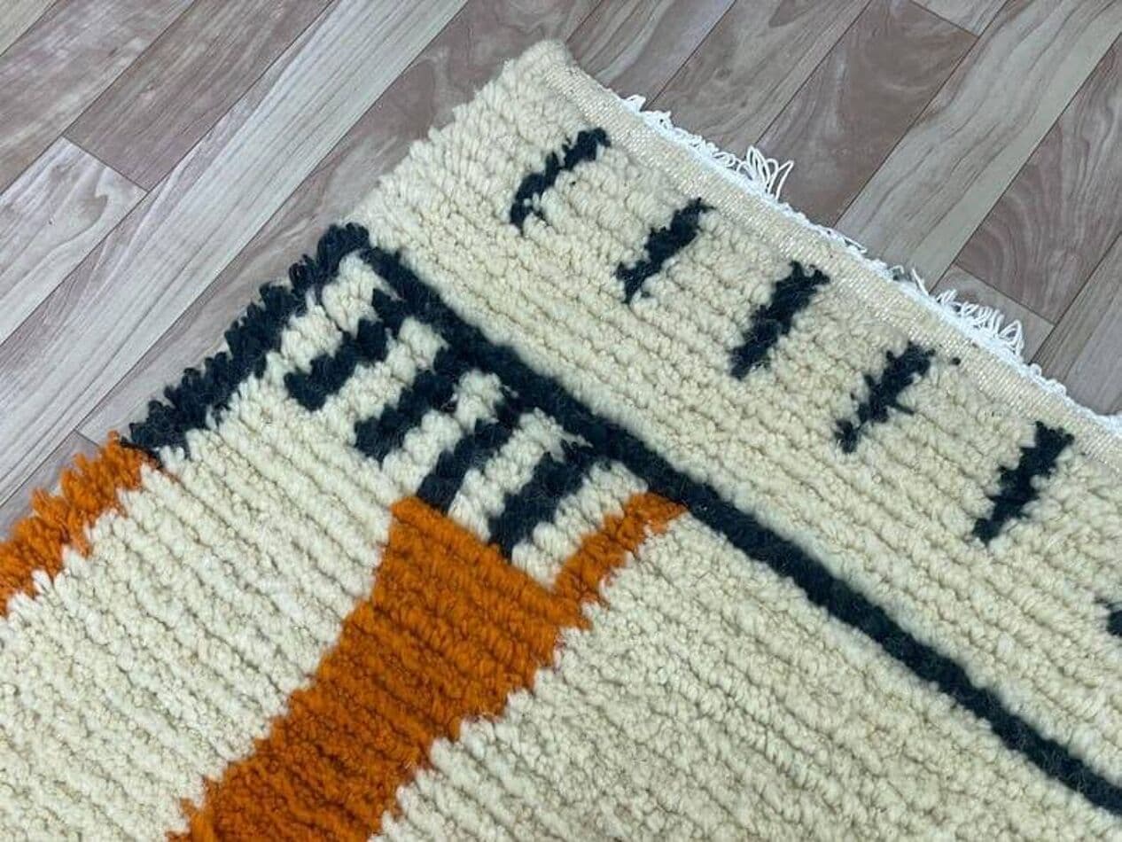 Ręcznie tkany dywan 150x250 cm, wełna, multikolor, Maroko - 204935