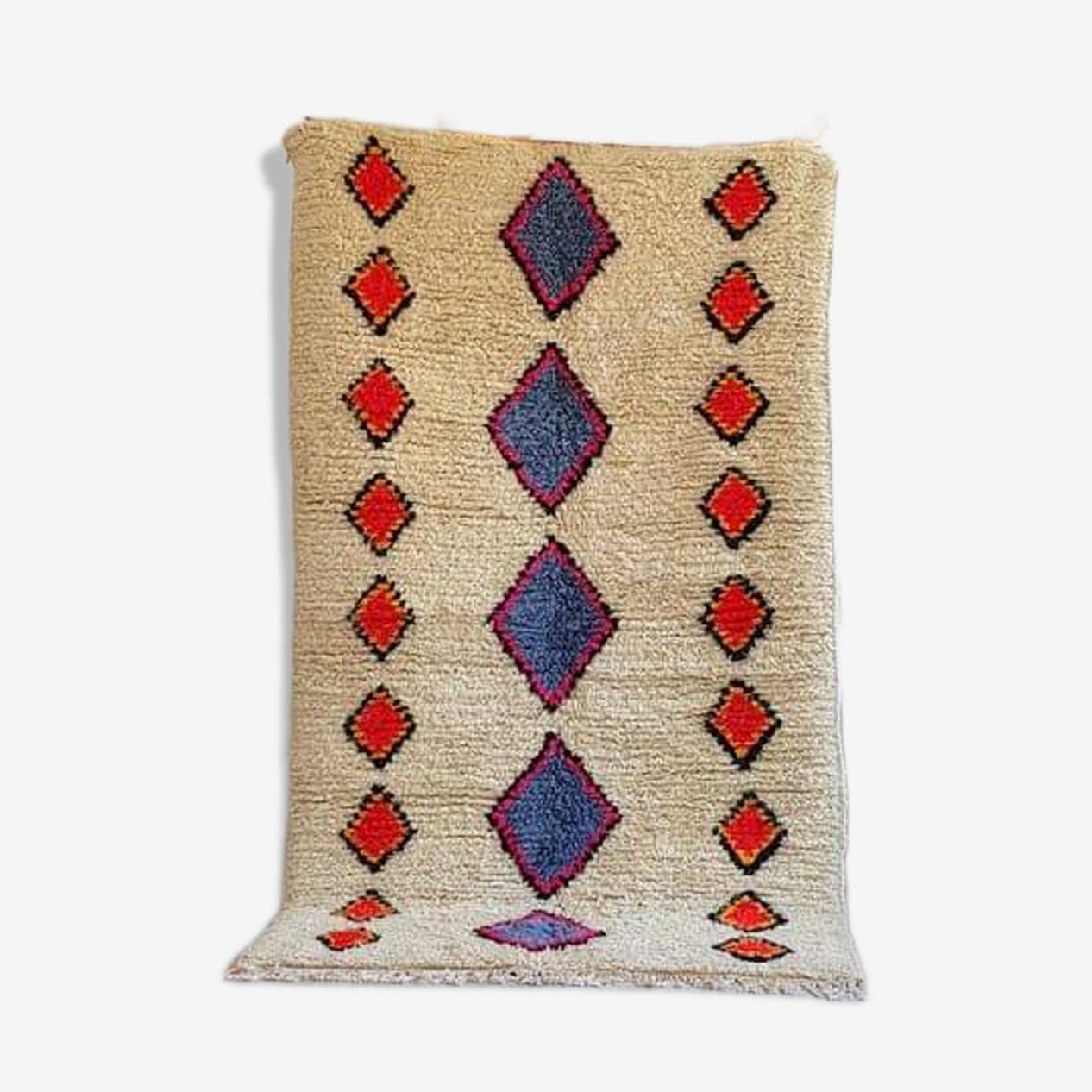 Ręcznie tkany dywan 160x240 cm, wełna, multikolor, Maroko - 204666