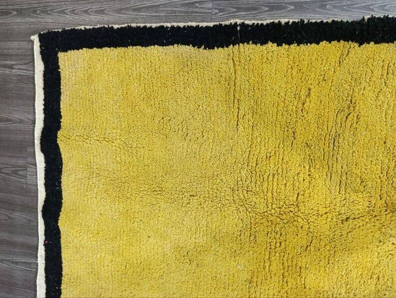 Ręcznie tkany dywan 150x250 cm, wełna, żółty, Maroko - 204397