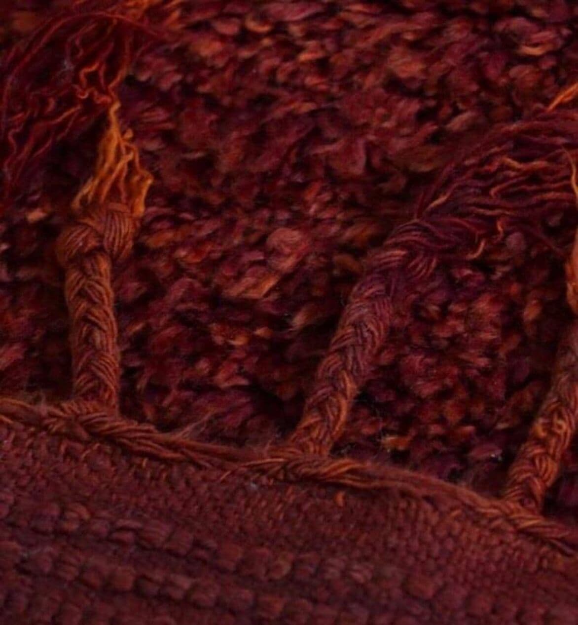 Ręcznie tkany dywan 150x250 cm, wełna, bordowy, Maroko - 204364