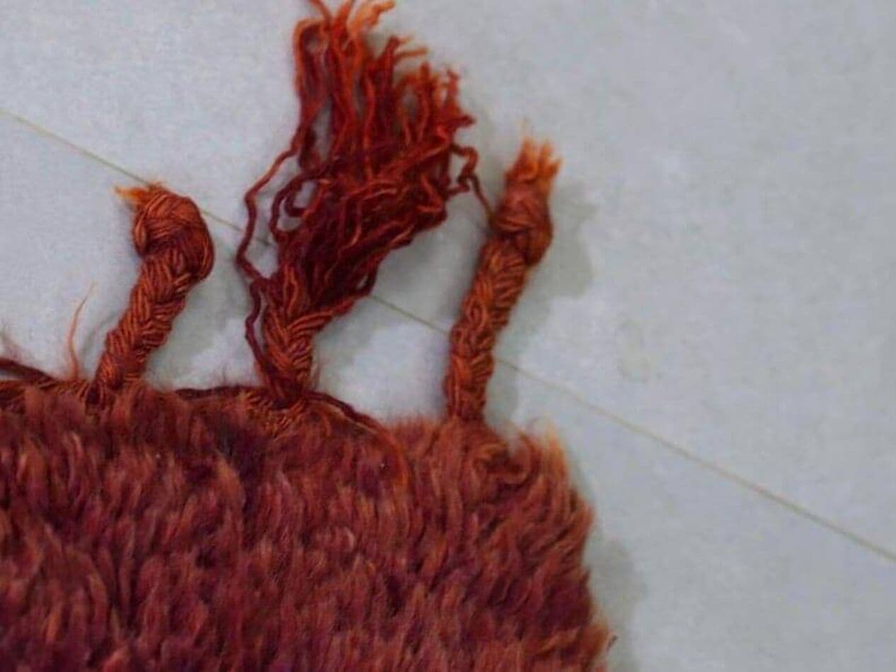 Ręcznie tkany dywan 150x250 cm, wełna, bordowy, Maroko - 204366