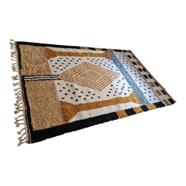 Ręcznie tkany dywan 150x250 cm, wełna, wielokolorowy, Maroko - WYMIARY