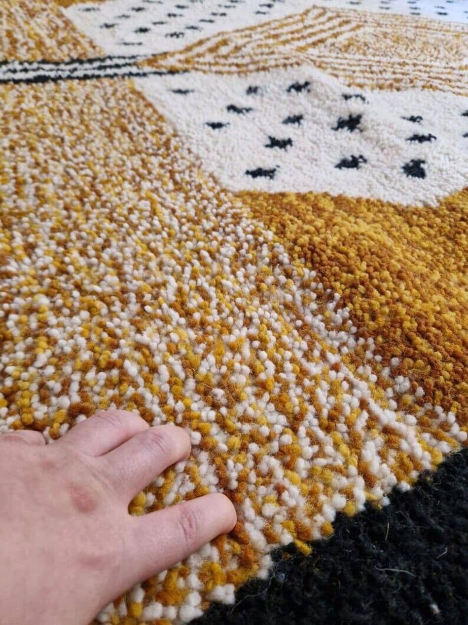 Ręcznie tkany dywan 150x250 cm, wełna, wielokolorowy, Maroko - 204306