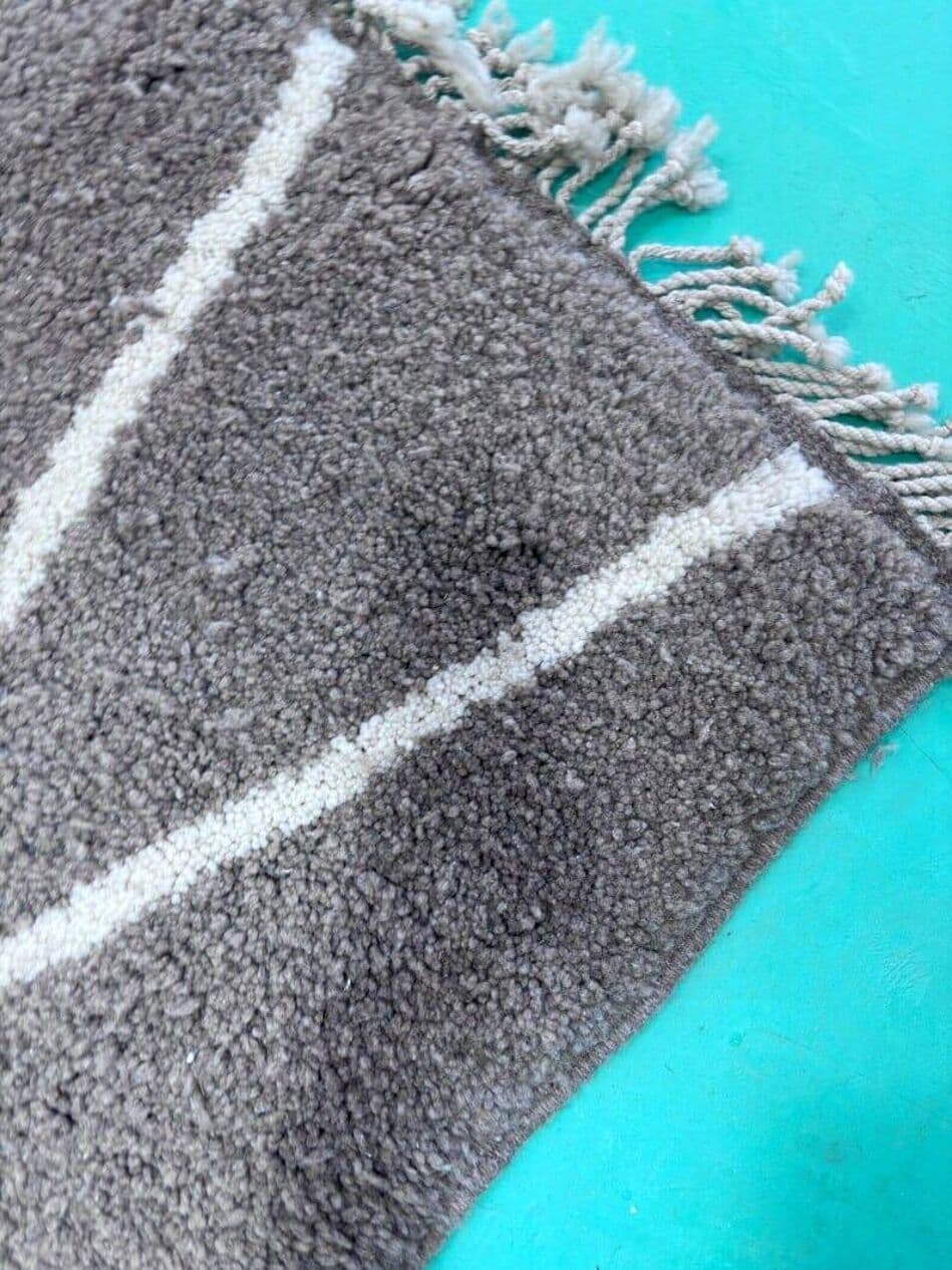 Ręcznie tkany dywan 150x250 cm, wełna, szary, Maroko - 204291
