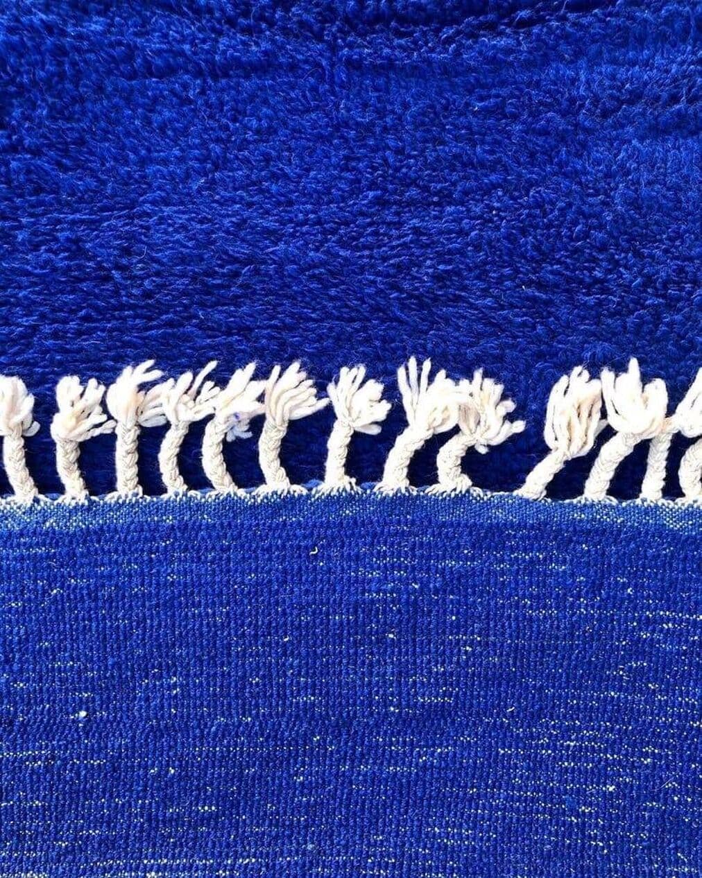 Ręcznie tkany dywan 150x250 cm, wełna, niebieski, Maroko - 204284