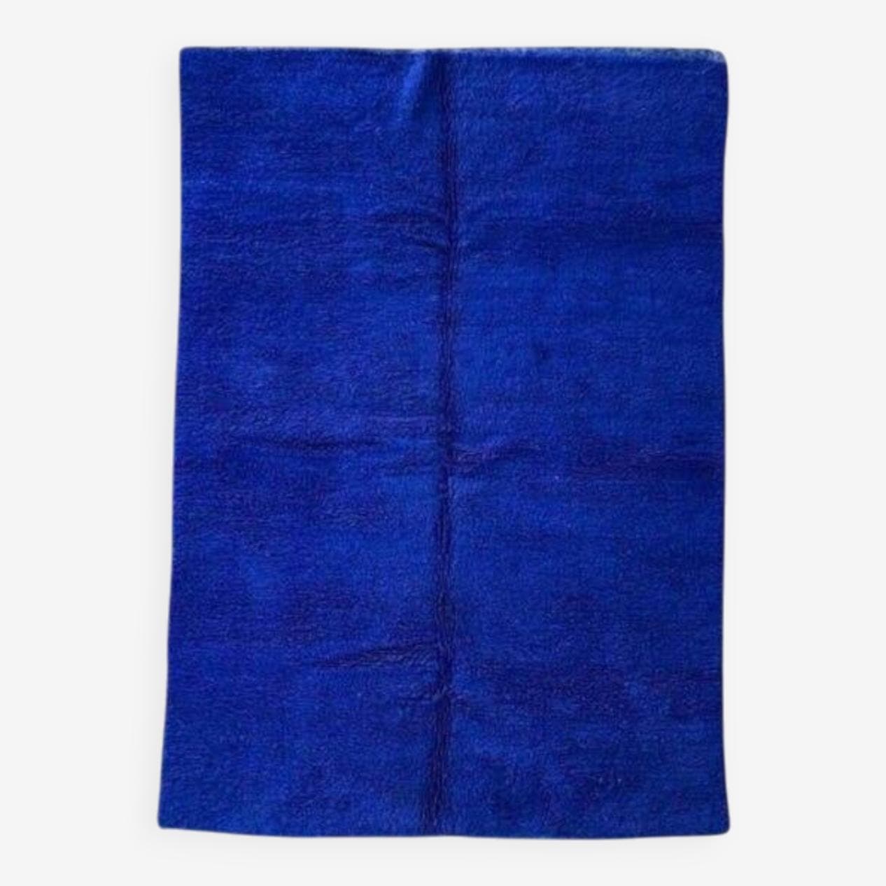 Ręcznie tkany dywan 150x250 cm, wełna, niebieski, Maroko - 204283