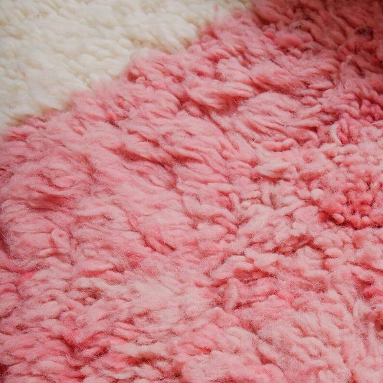 Ręcznie tkany dywan 150x250 cm, wełna, różowy, Maroko - 204003