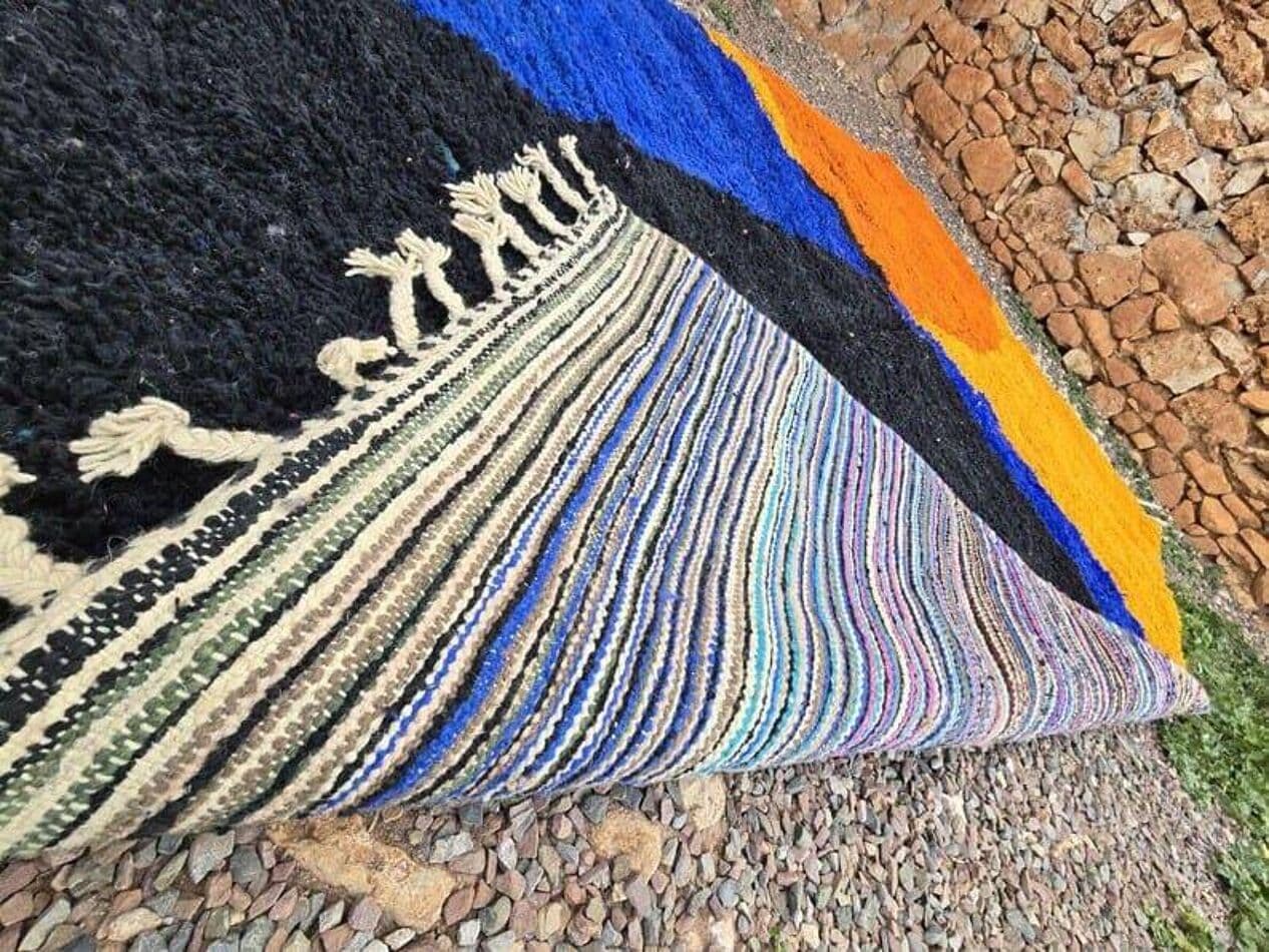 Ręcznie tkany dywan 150x250 cm, wełna, multikolor, Maroko - 203839