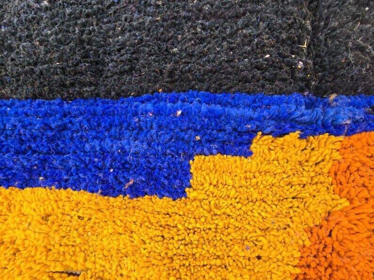 Ręcznie tkany dywan 150x250 cm, wełna, multikolor, Maroko - 203838