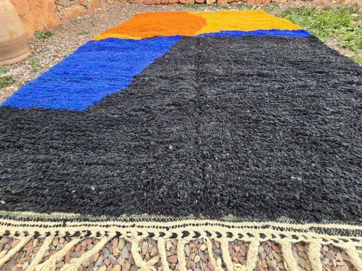 Ręcznie tkany dywan 150x250 cm, wełna, multikolor, Maroko - 203835