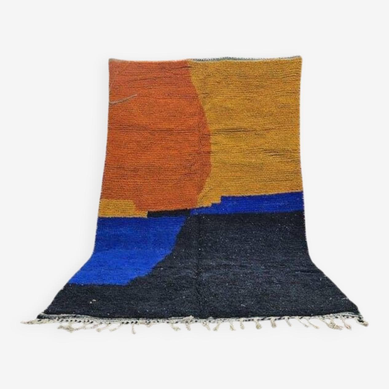 Ręcznie tkany dywan 150x250 cm, wełna, multikolor, Maroko - 203834