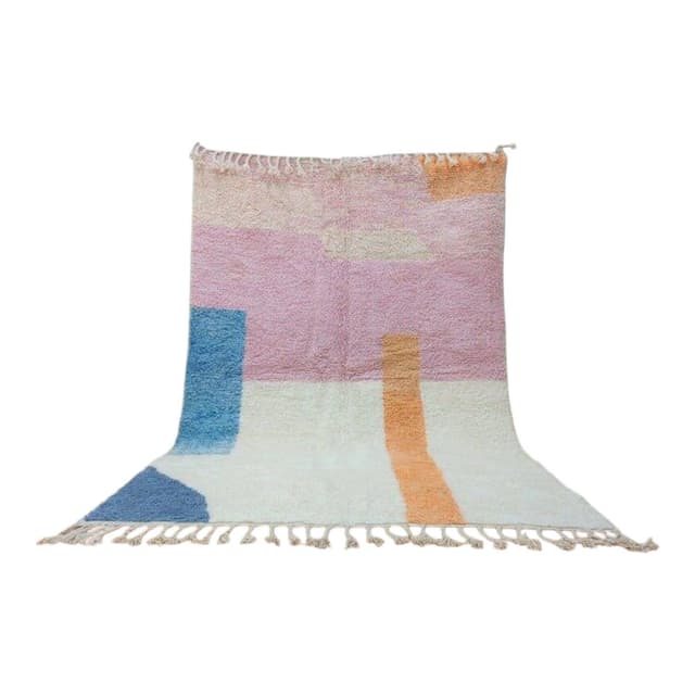 Ręcznie tkany dywan 200x300 cm, wełna, multikolor, Maroko - WYMIARY