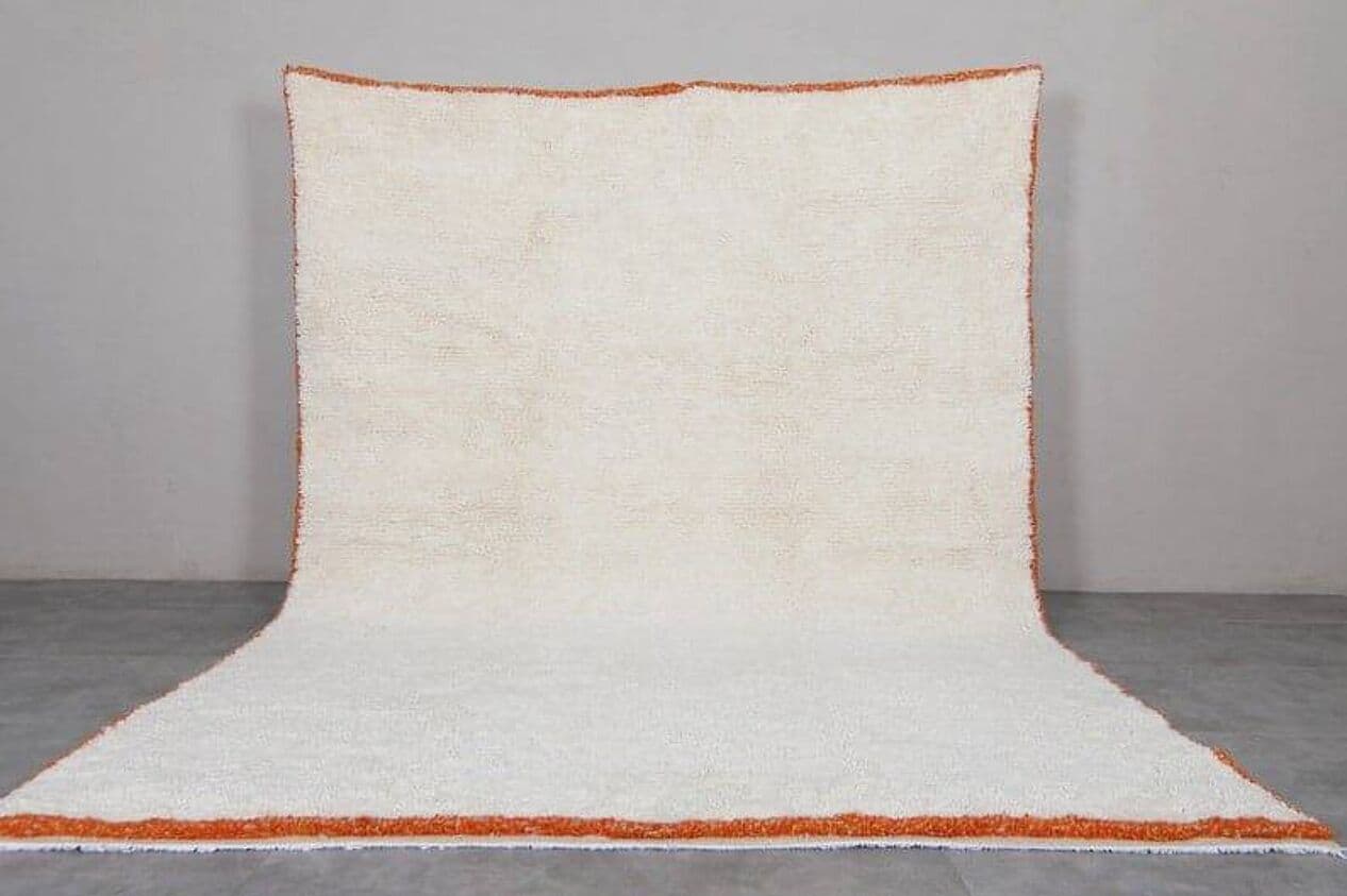 Ręcznie tkany dywan 200x300 cm, wełna, biały, Maroko - 207148