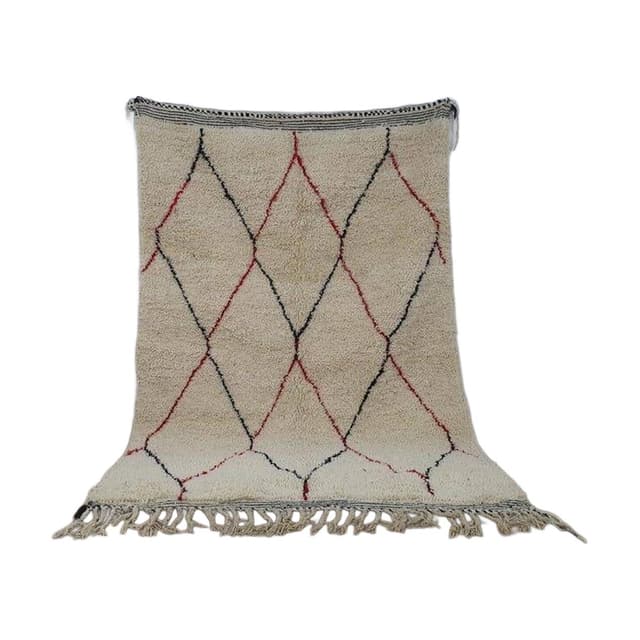 Ręcznie tkany dywan 150x250 cm, wełna, wielokolorowy, Maroko - WYMIARY