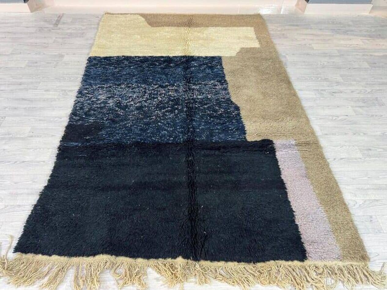 Ręcznie tkany dywan 150x250 cm, wełna, multikolor, Maroko - 206895