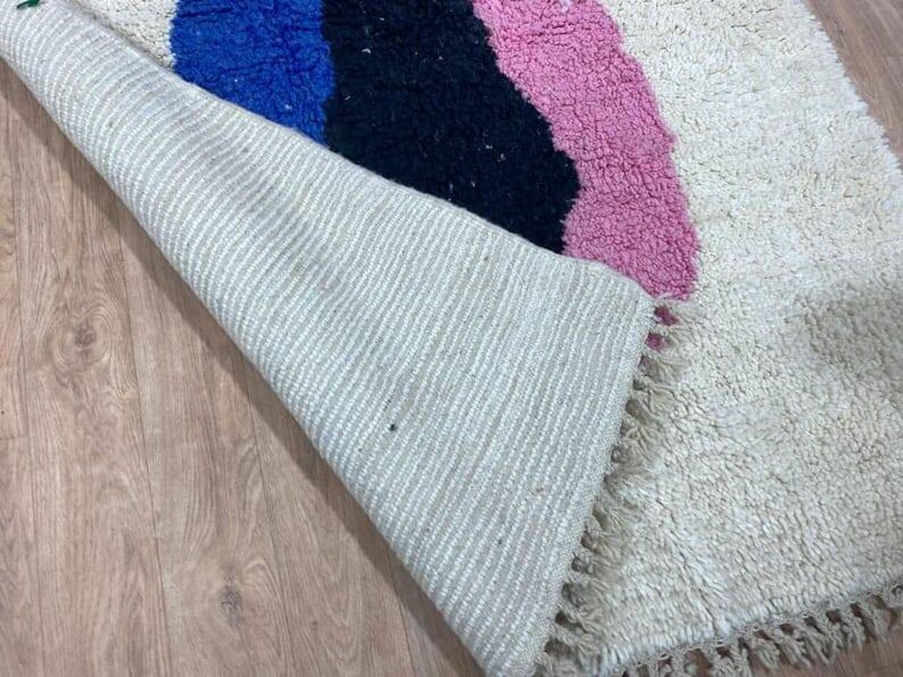 Ręcznie tkany dywan 150x250 cm, wełna, multikolor, Maroko - 206889