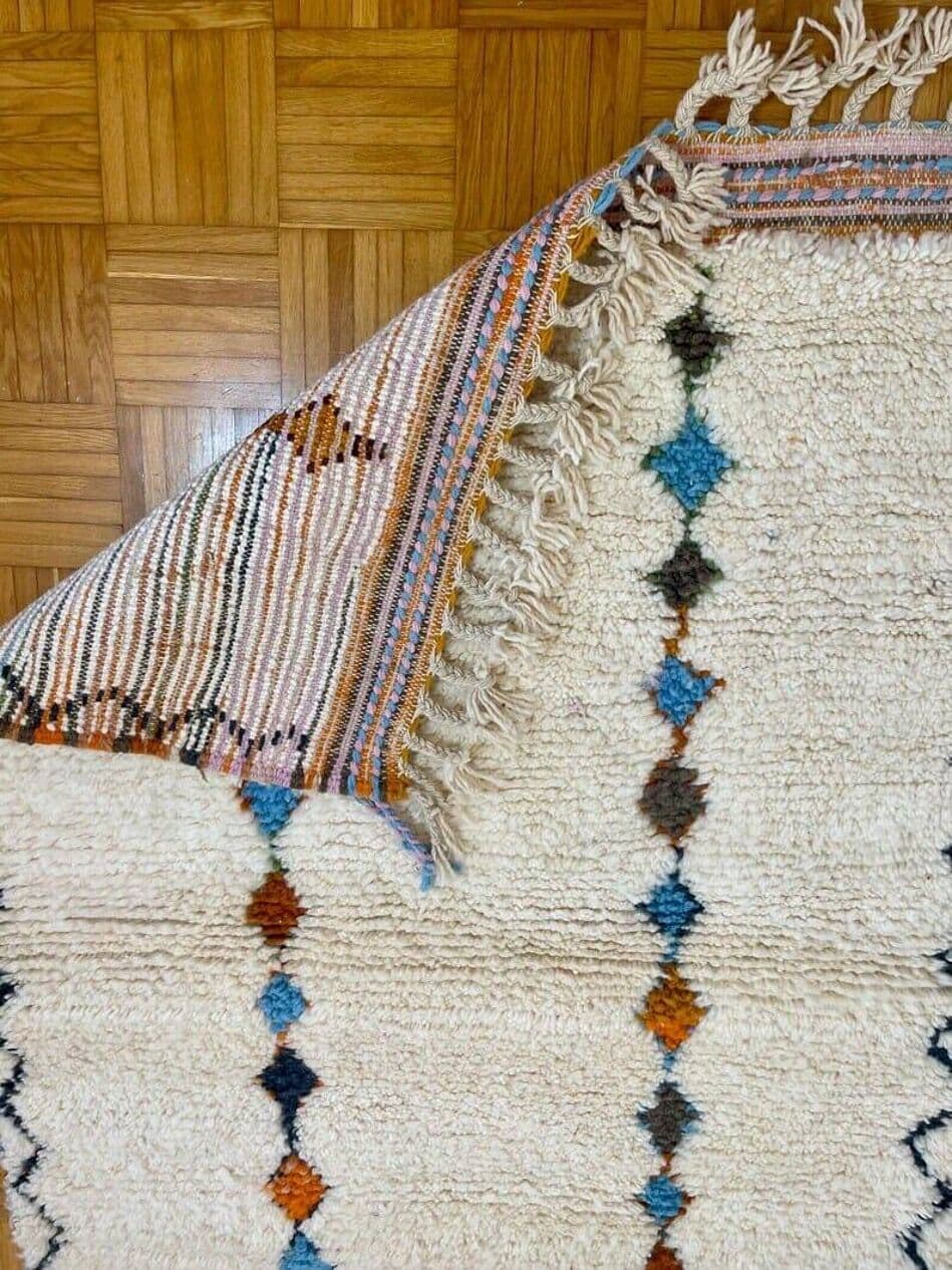 Ręcznie tkany dywan 150x250 cm, wełna, multikolor, Maroko - 206873