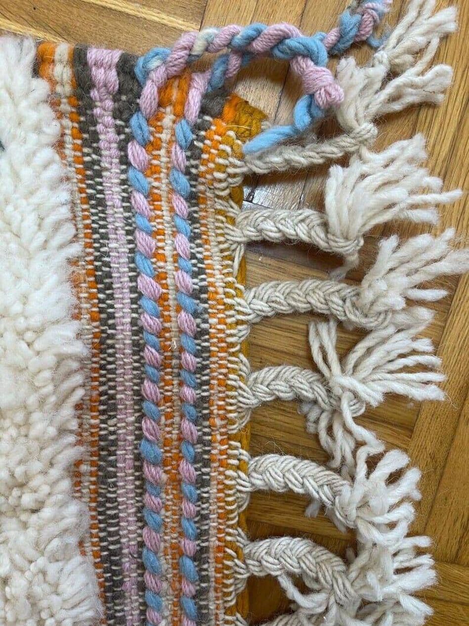 Ręcznie tkany dywan 150x250 cm, wełna, multikolor, Maroko - 206871