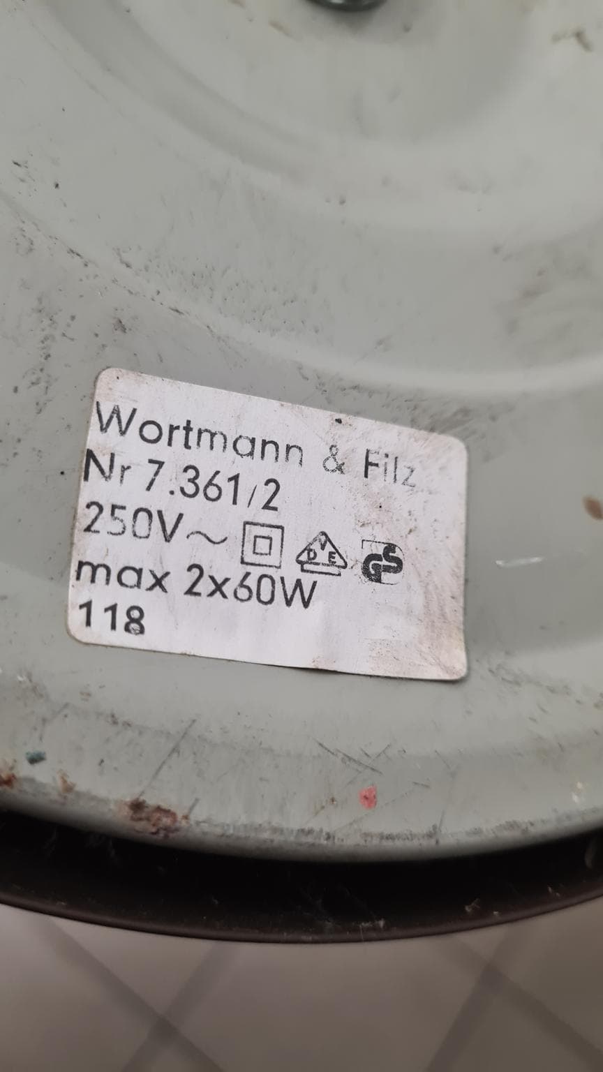 Zabytkowa lampa podłogowa marki Wortmann & Filz, lata 70. XX wieku - 205962