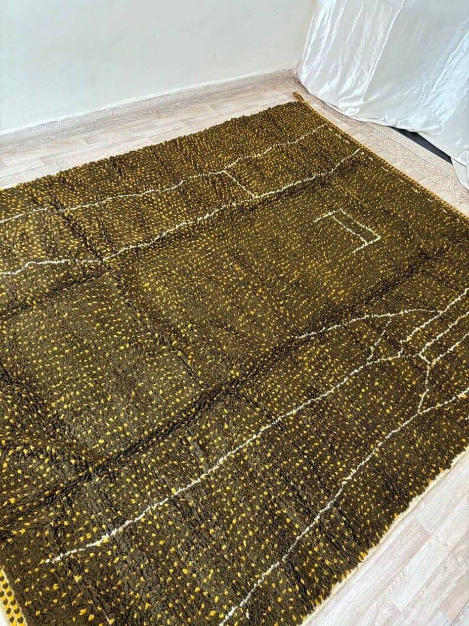 Ręcznie tkany dywan 140x260 cm, wełna, multikolor, Maroko - 206531