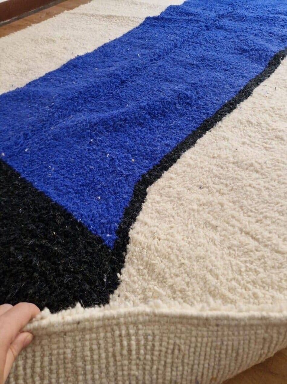 Ręcznie tkany dywan 140x260 cm, wełna, multikolor, Maroko - 208810