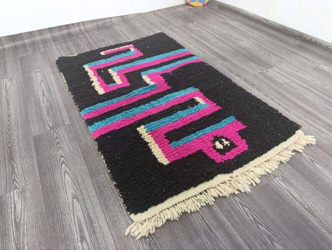 Ręcznie tkany dywan 240x150 cm, wełna, wielokolorowy, Maroko - 208793