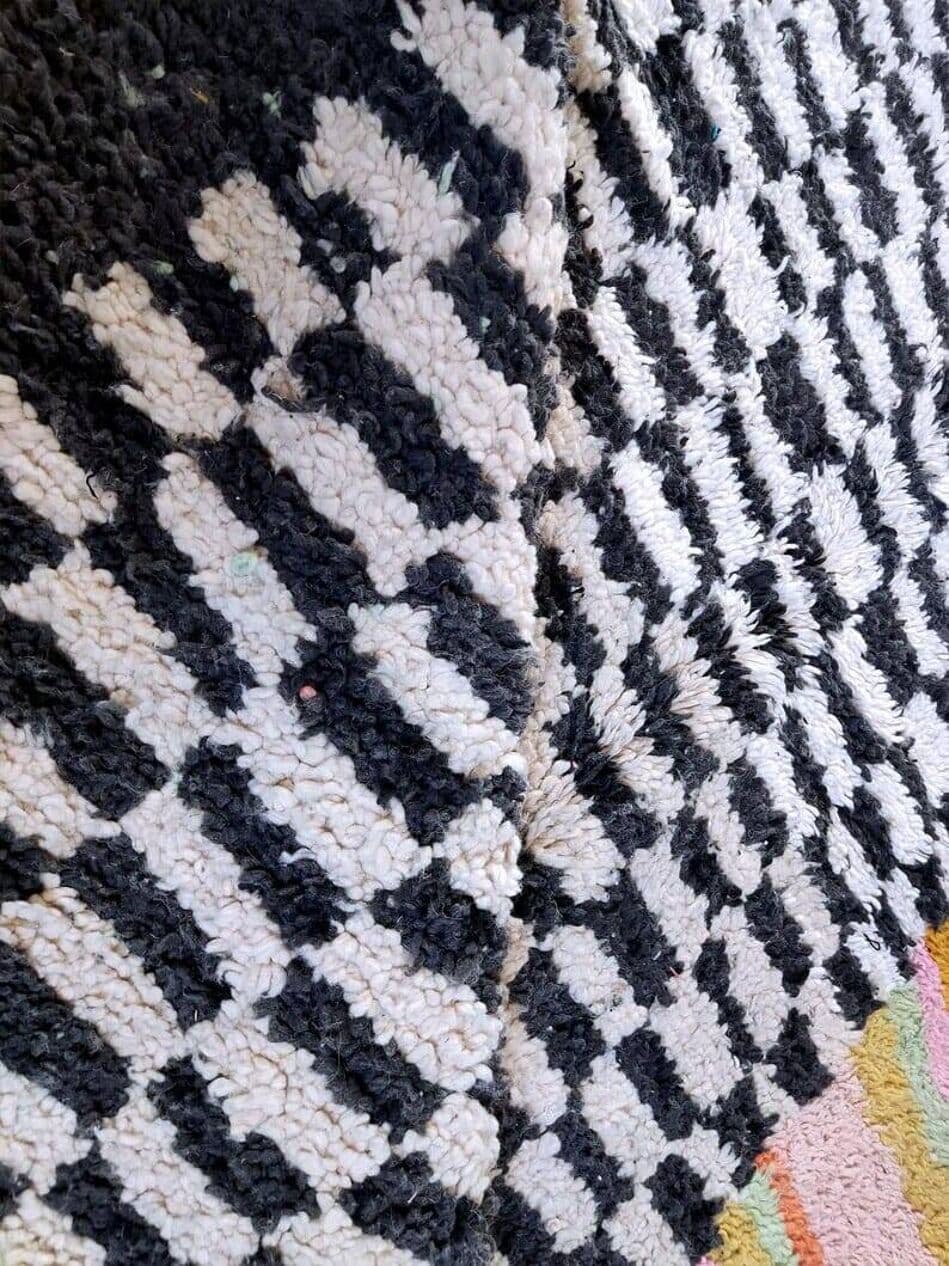 Ręcznie tkany dywan 150x250 cm, wełna, wielokolorowy, Maroko - 208655