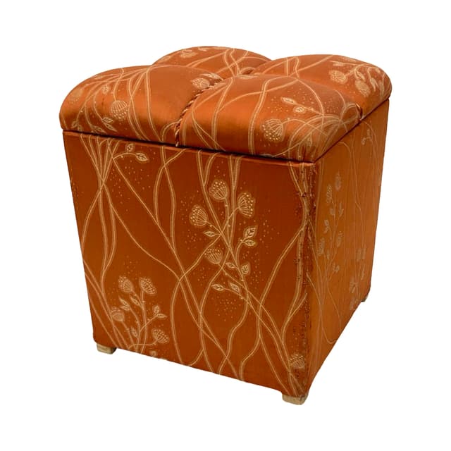 Pufa Art Deco, copper, Niemcy, lata 30. - WYMIARY