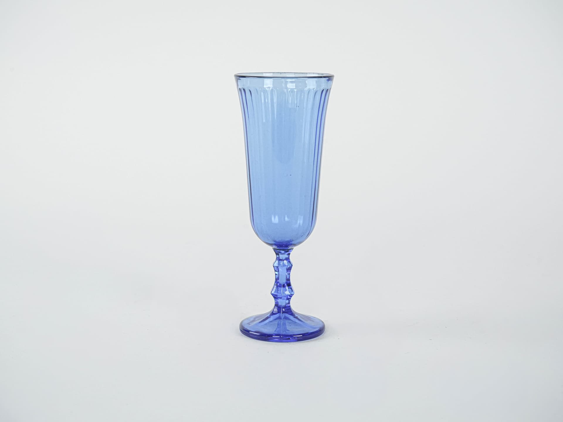 Komplet kieliszków, kobaltowy, szkło, Włochy, lata 70. - 222949