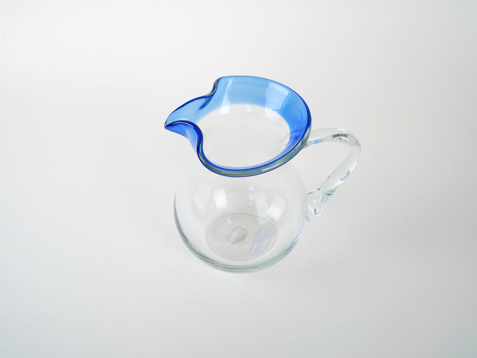 Dzbanek, transparentny, szkło, Włochy, lata 70. - 225971