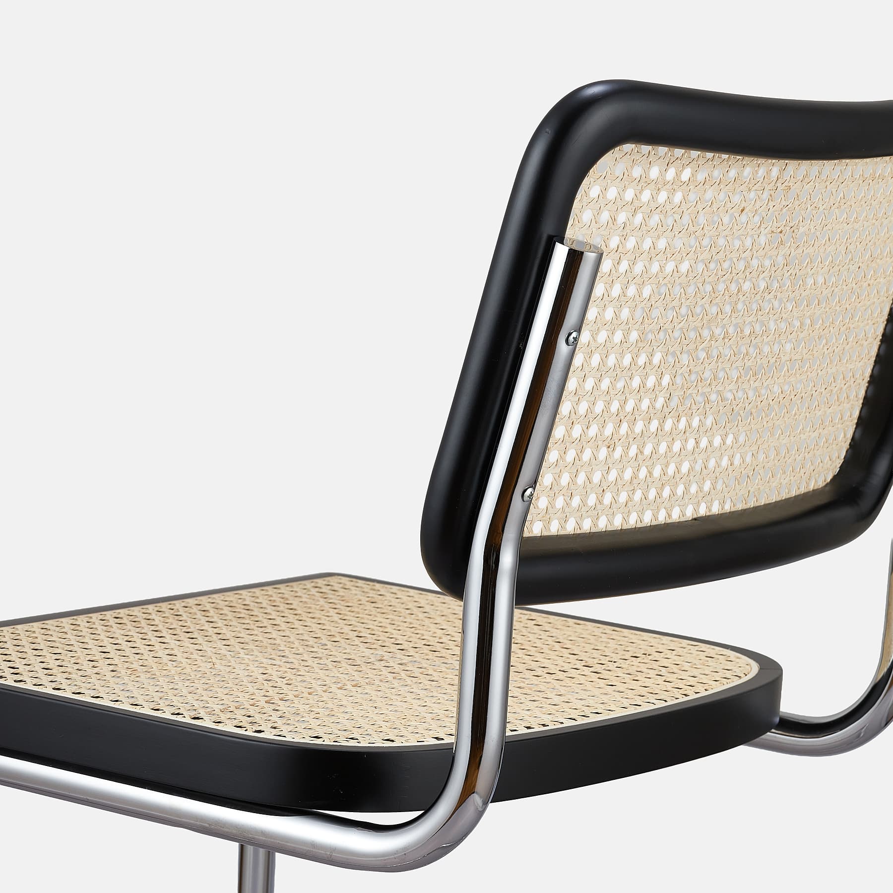 Hoker z gietej stali wg proj. M. Breuer, wys.103 cm, Bauhaus, czarny - 350450