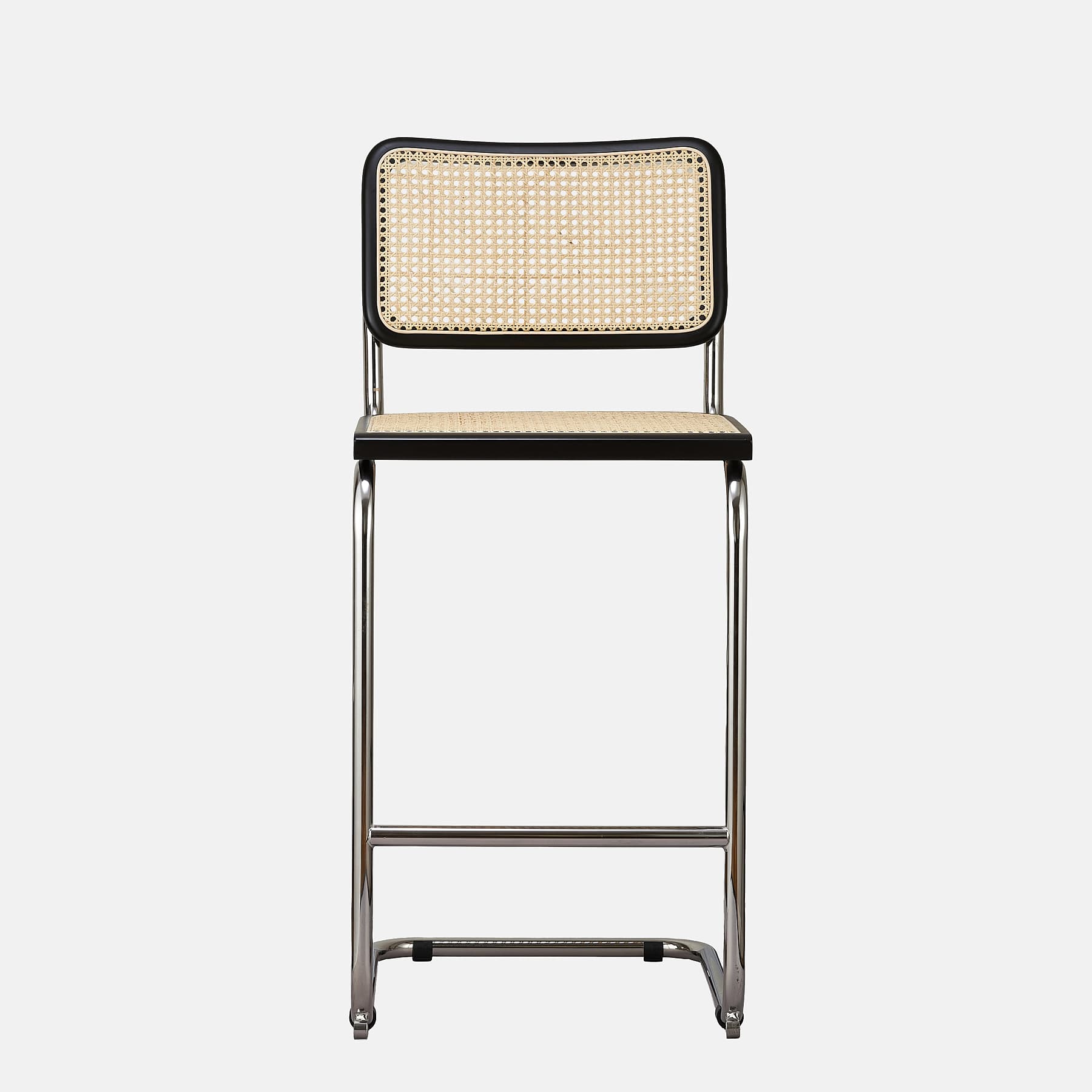 Hoker z gietej stali wg proj. M. Breuer, wys.103 cm, Bauhaus, czarny - 350301