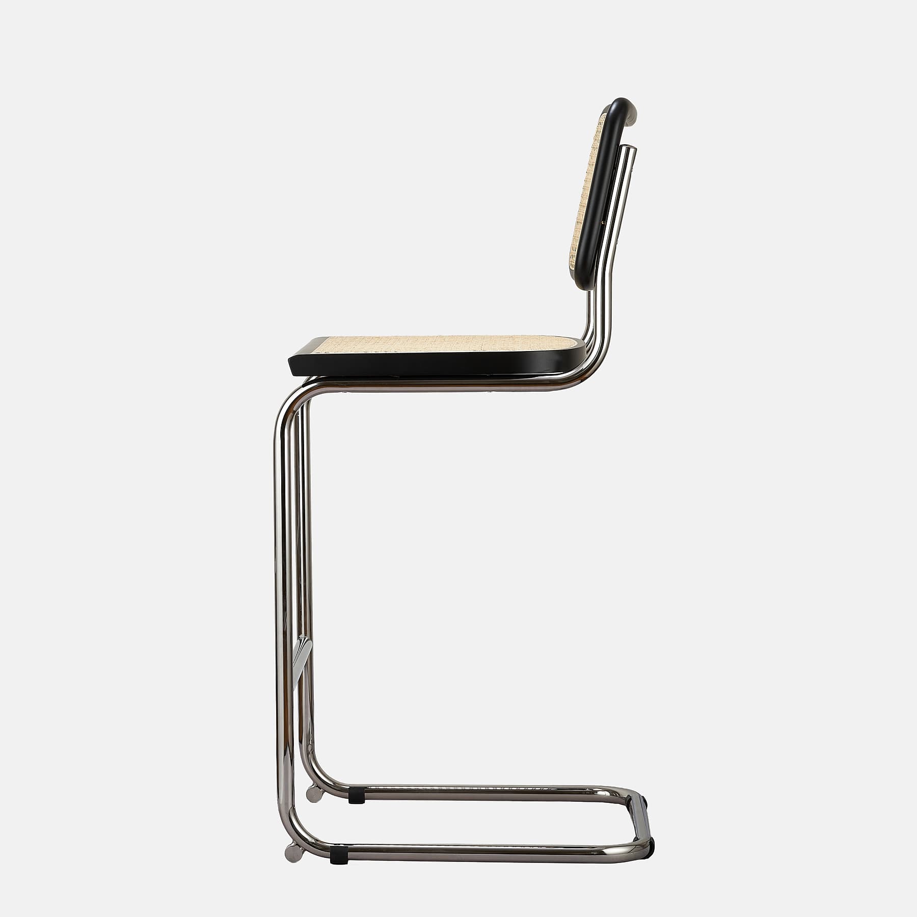 Hoker z gietej stali wg proj. M. Breuer, wys.103 cm, Bauhaus, czarny - 350303