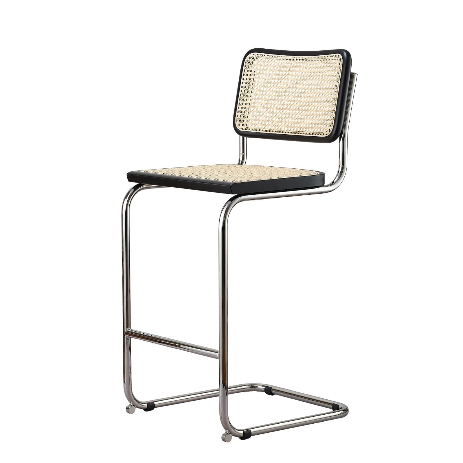 Hoker z gietej stali wg proj. M. Breuer, wys.103 cm, Bauhaus, czarny