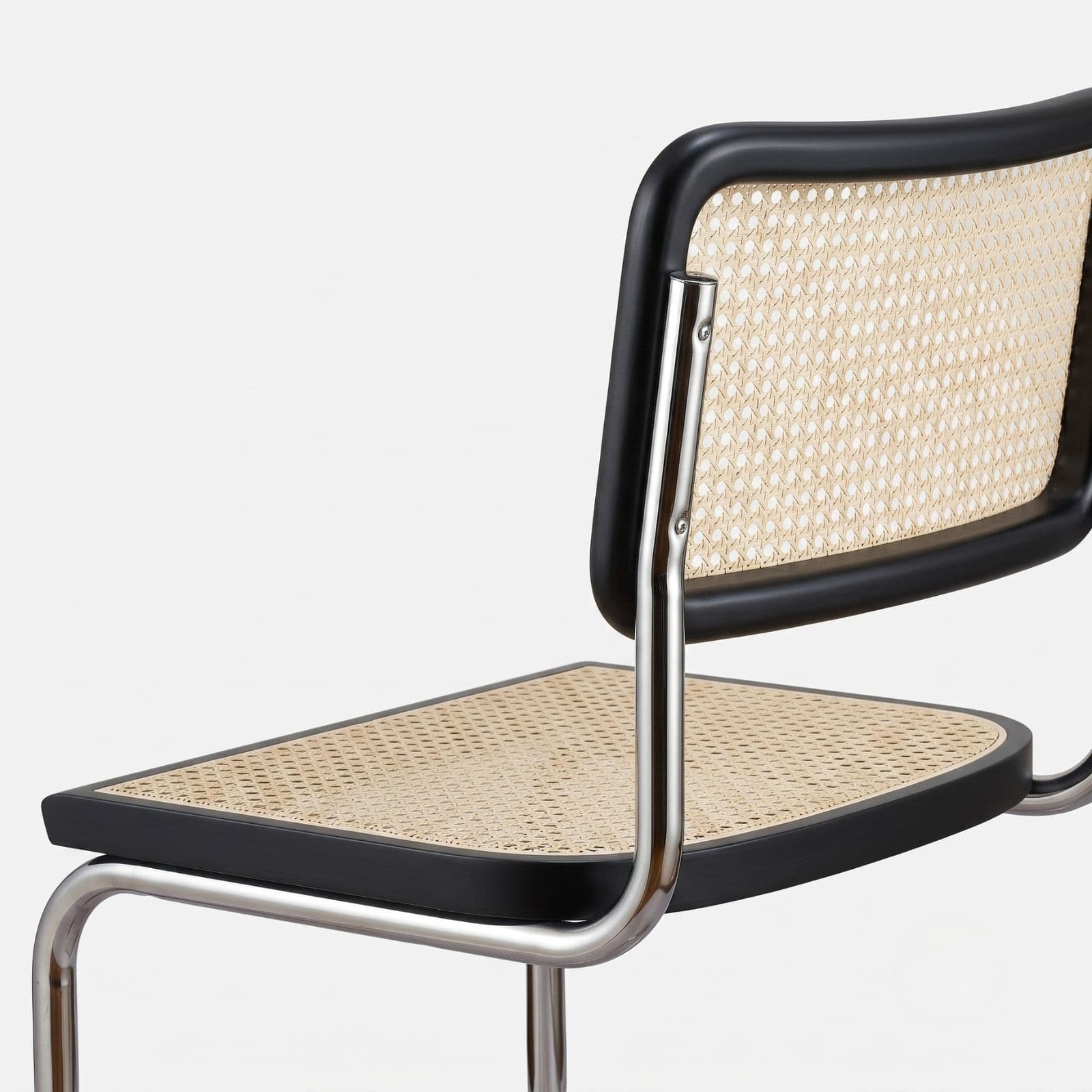 Krzesło z giętej stali wg proj. Cesca, M. Breuer, Bauhaus, czarne - 352317