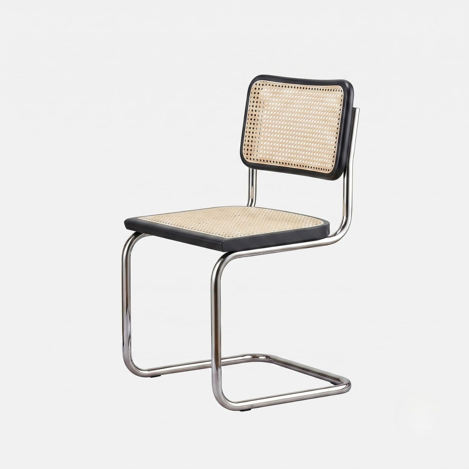 Krzesło z giętej stali wg proj. Cesca, M. Breuer, Bauhaus, czarne - 352313