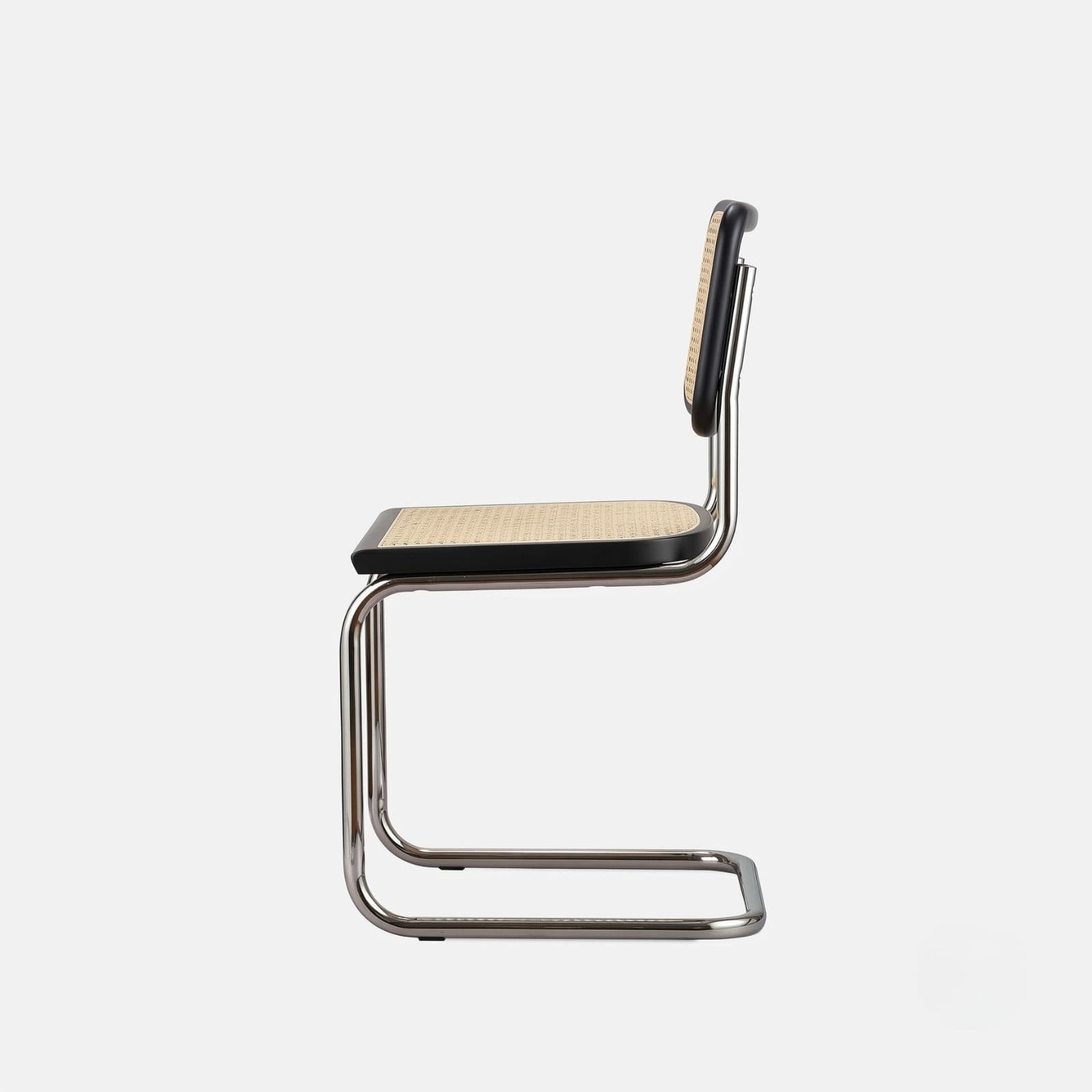 Krzesło z giętej stali wg proj. Cesca, M. Breuer, Bauhaus, czarne - 352315