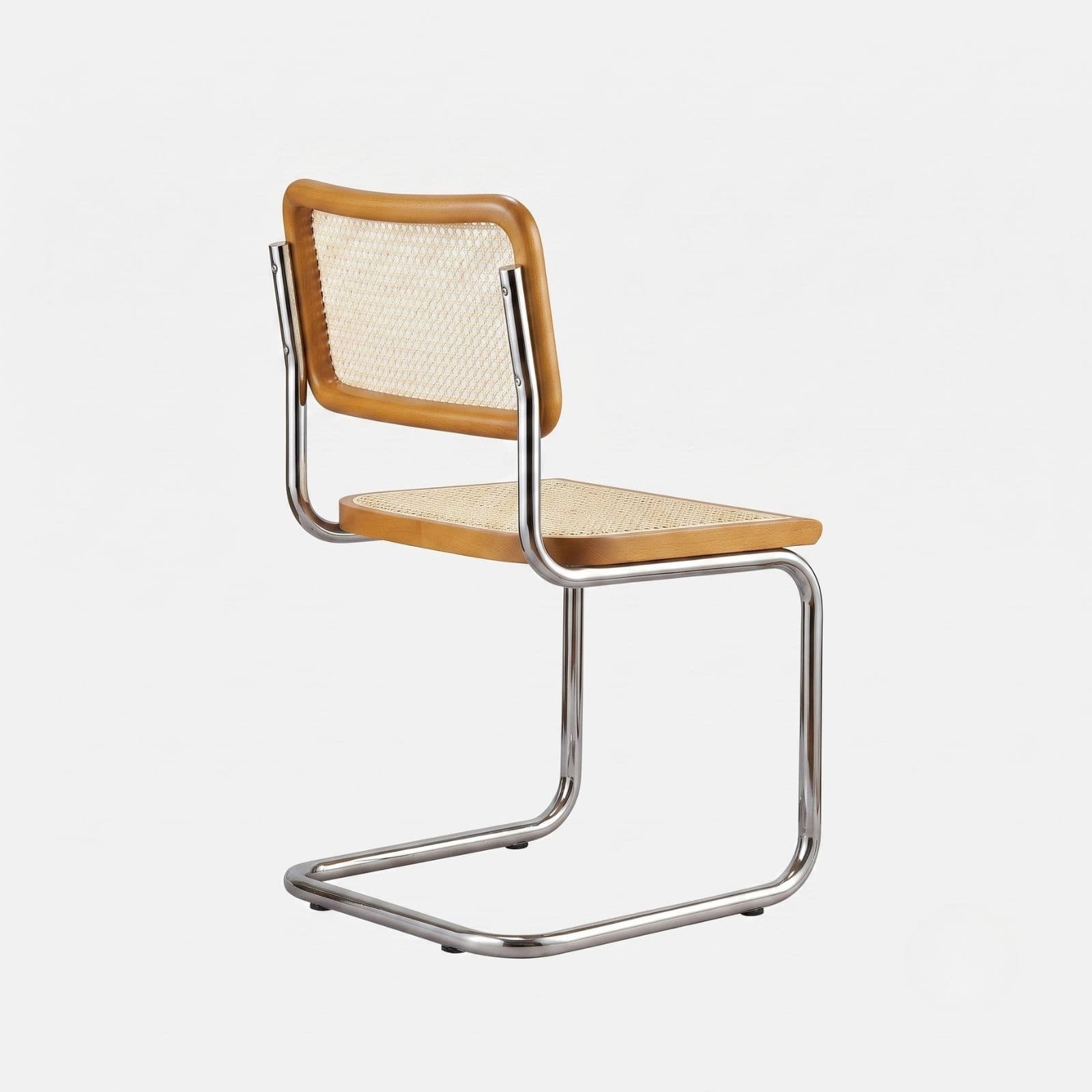 Krzesło z giętej stali wg proj. Cesca, M. Breuer, Bauhaus, miodowe - 352332