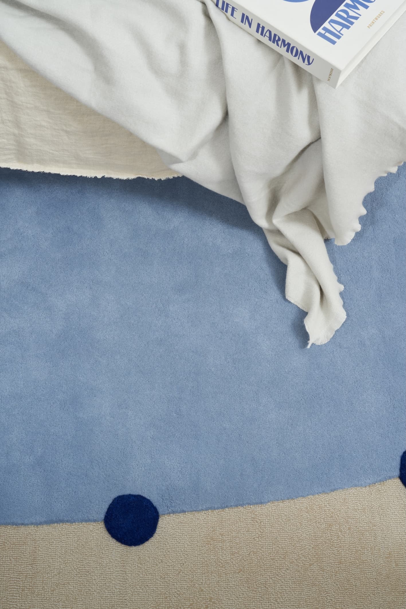 Dywan Rome Blue 300x400 cm, proj. M. Konopacka, wełna, Carpets & More - 240332