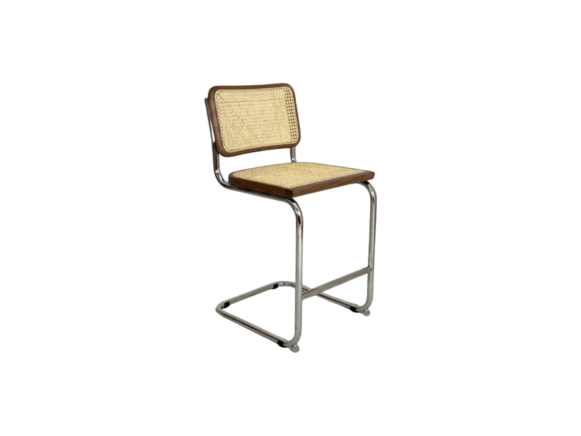 Hoker z gietej stali wg proj. M. Breuer, wys.103 cm, Bauhaus, brązowy
