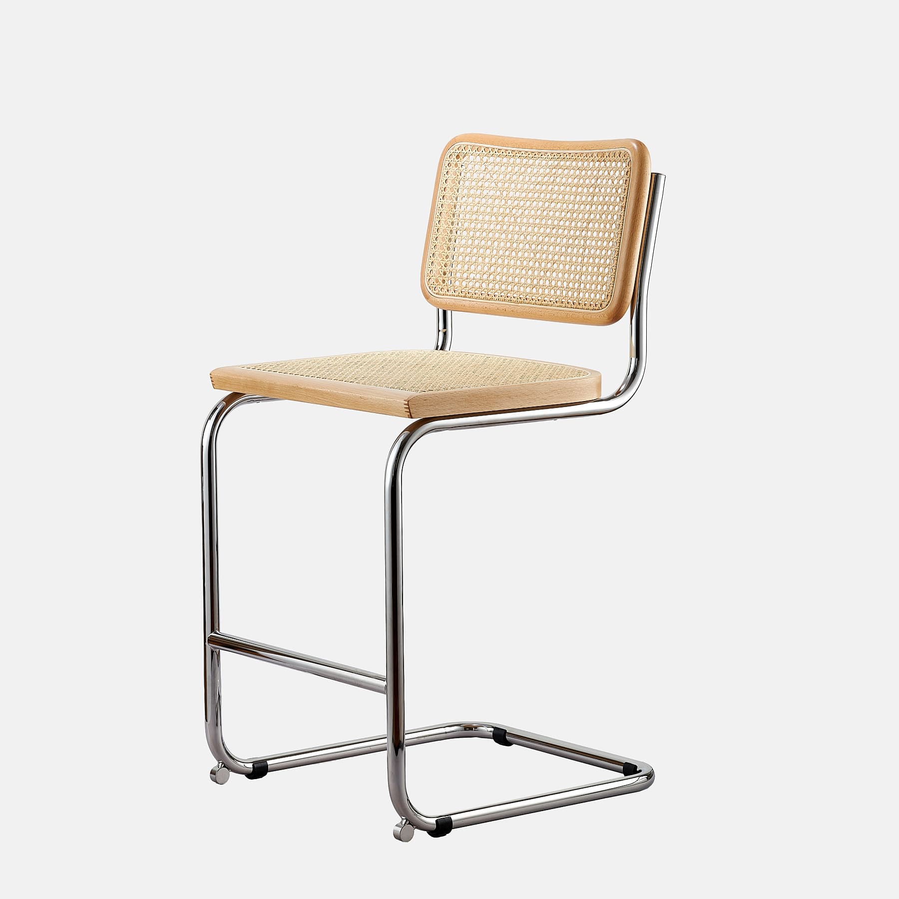 Hoker z giętej stali wg proj. M. Breuer, wys.93 cm, Bauhaus, miodowy - 350390