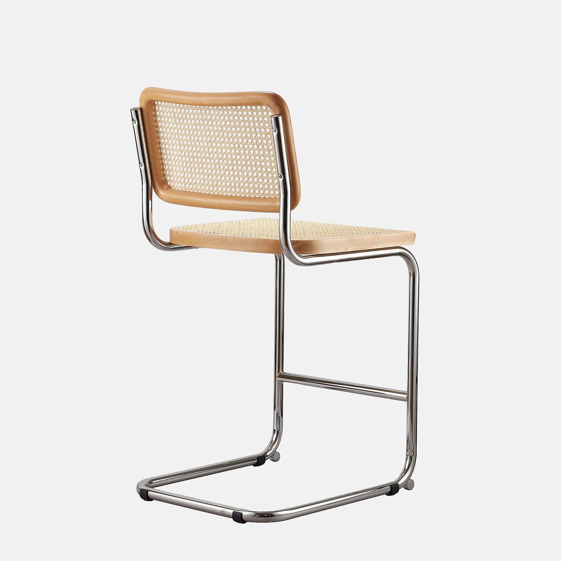 Hoker z giętej stali wg proj. M. Breuer, wys.93 cm, Bauhaus, miodowy - 350392
