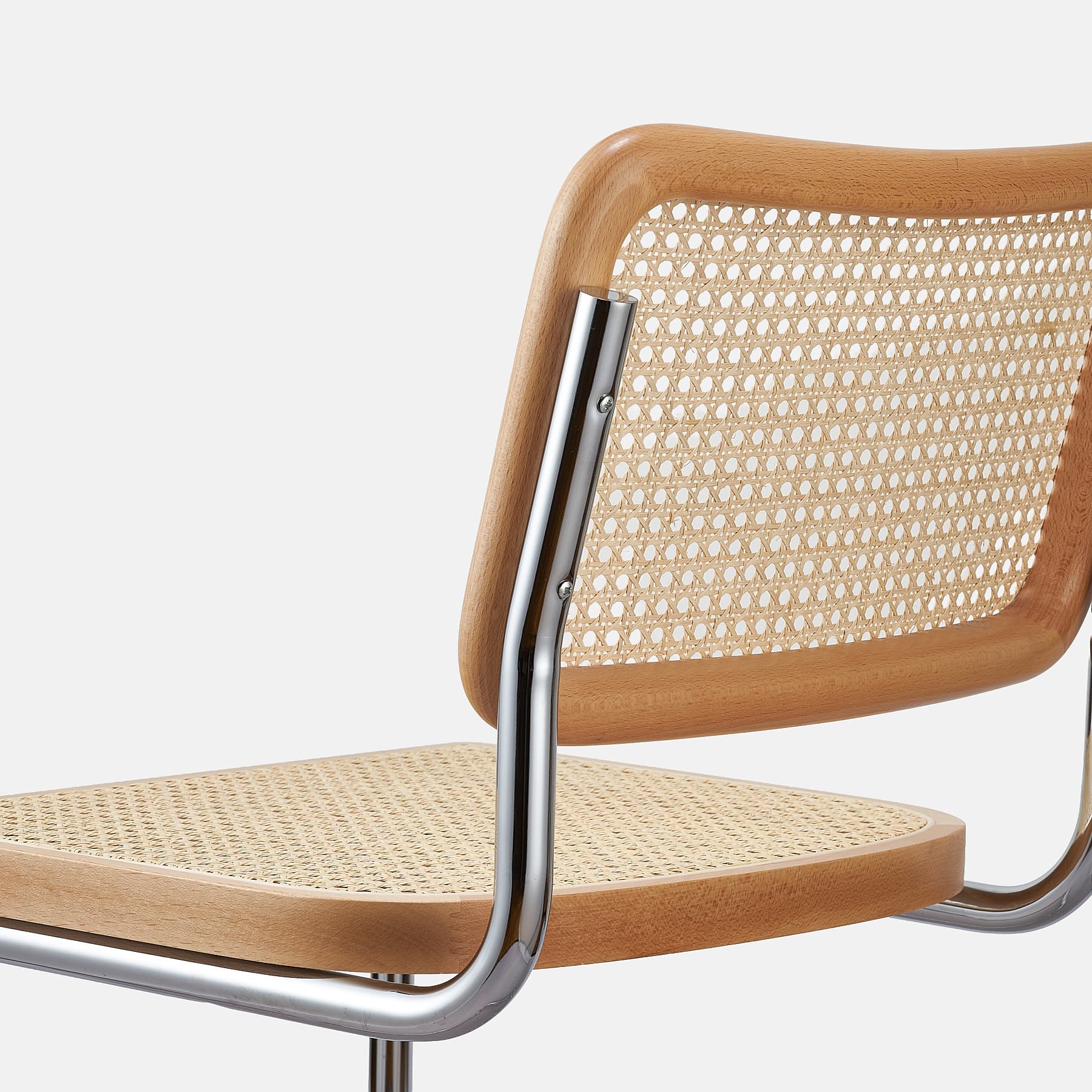 Hoker z giętej stali wg proj. M. Breuer, wys.93 cm, Bauhaus, miodowy - 350458